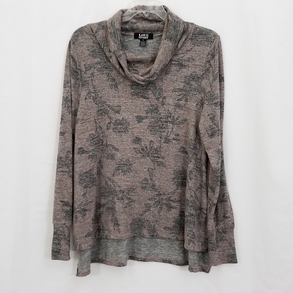 Love Story Cowl Neck Pullover Top!